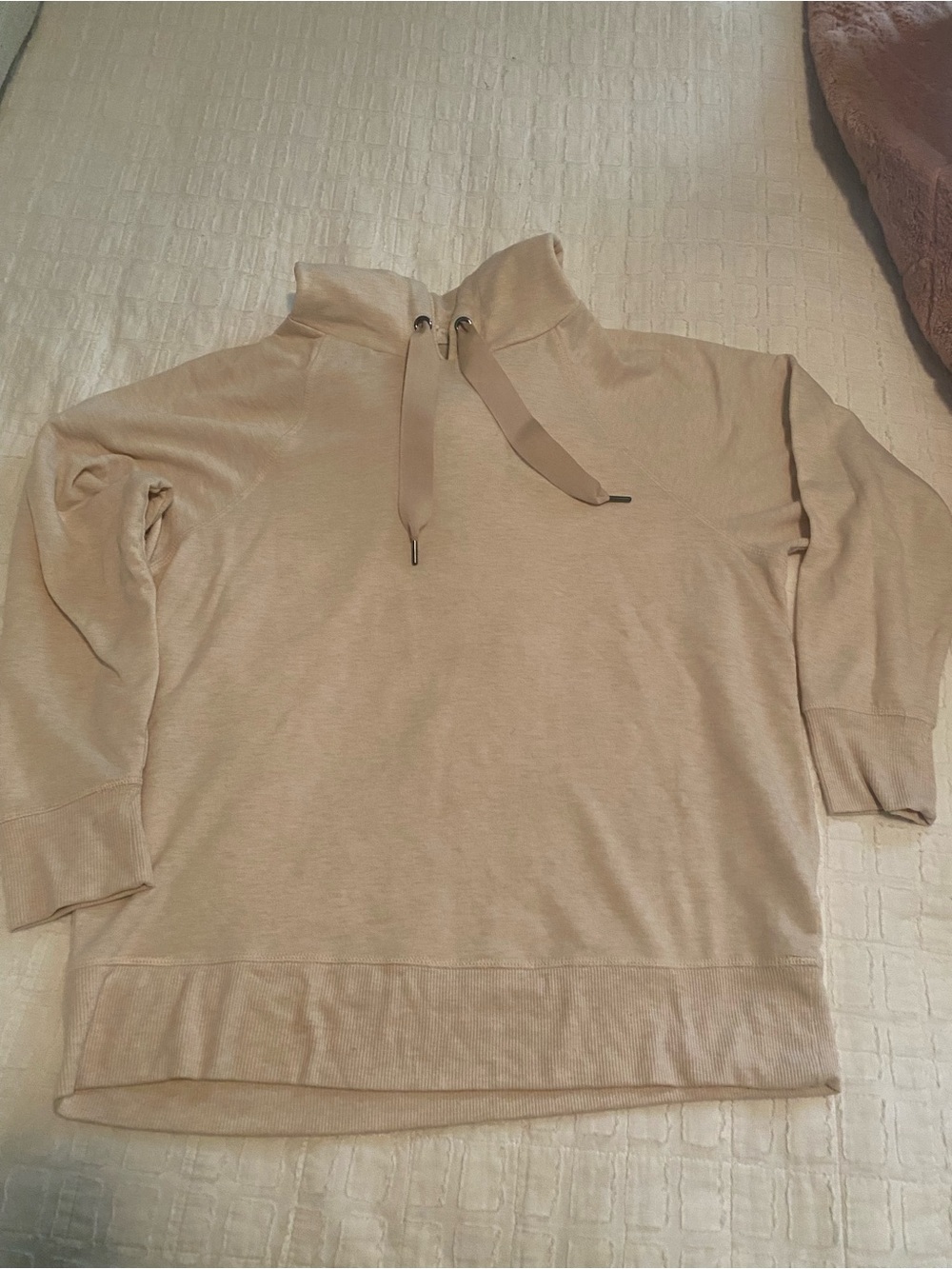 Hippie Rose Beige Pullover Hoodie - never worn